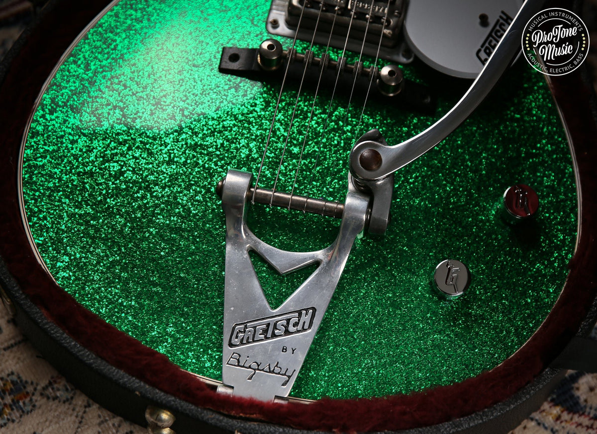 Gretsch G6129T Jet Japanese Green Sparkle - HEADSTOCK REPAIR - ProTone Music Limited