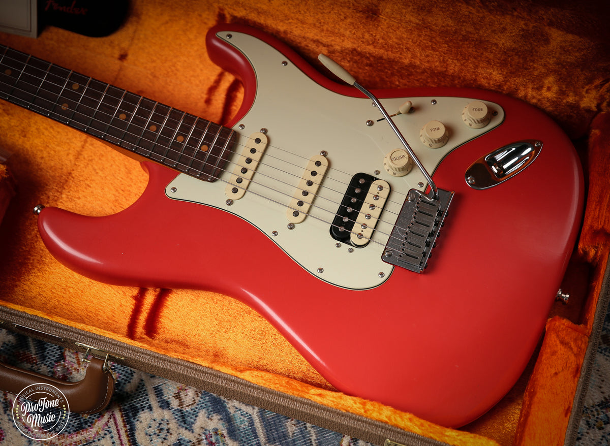 2025 Fender American Ultra Luxe Vintage 60's Stratocaster HSS Fiesta Red - ProTone Music Limited
