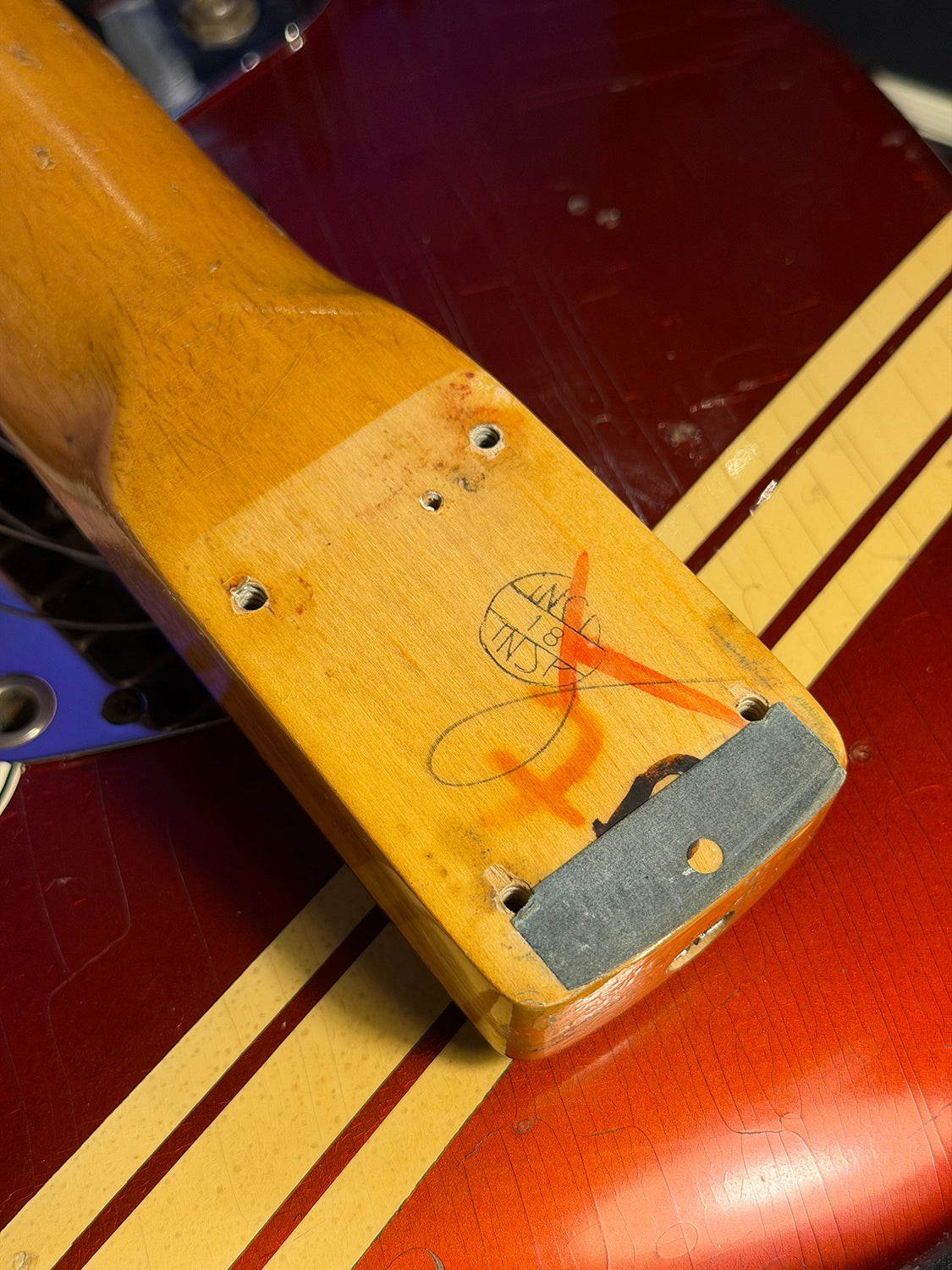 1973 Fender USA Mustang Competition Stripe
