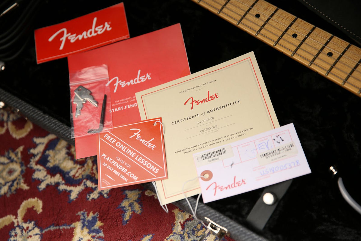 2018 Fender USA The Edge Stratocaster Signature Model Black