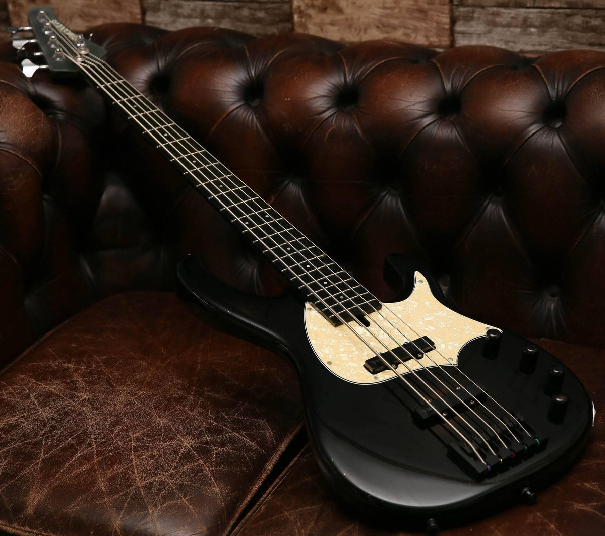 Modulus FBV5 Flea 5 string Active Bass Guitar Upgraded Villex Pickups &amp; Hard Case - ProTone Music