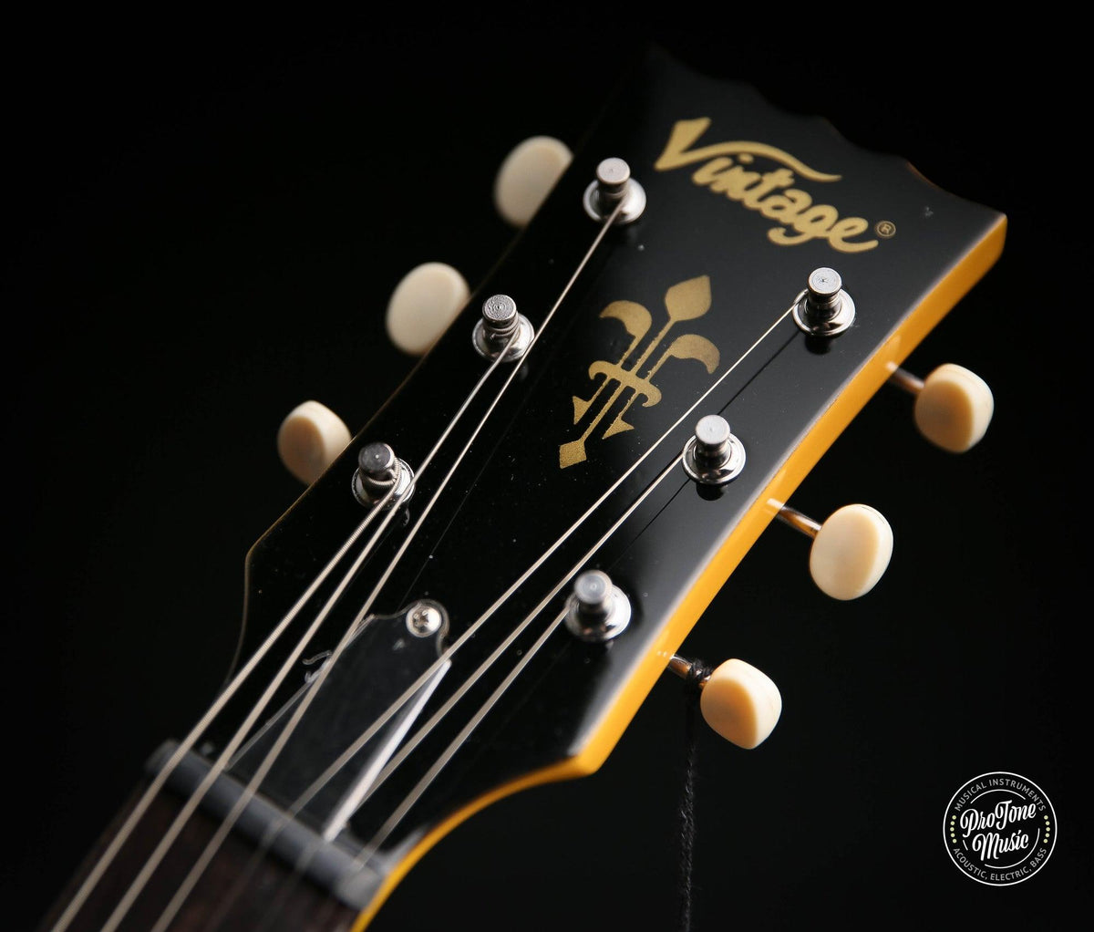 Vintage V132 ReIssued Electric Guitar TV Yellow - ProTone Music