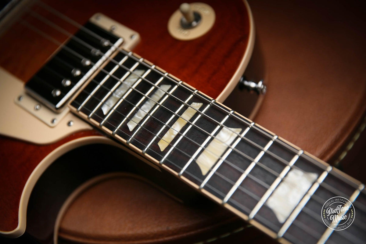 2016 Gibson Memphis ES Les Paul Figured Faded Light Burst + Case &amp; COA - ProTone Music