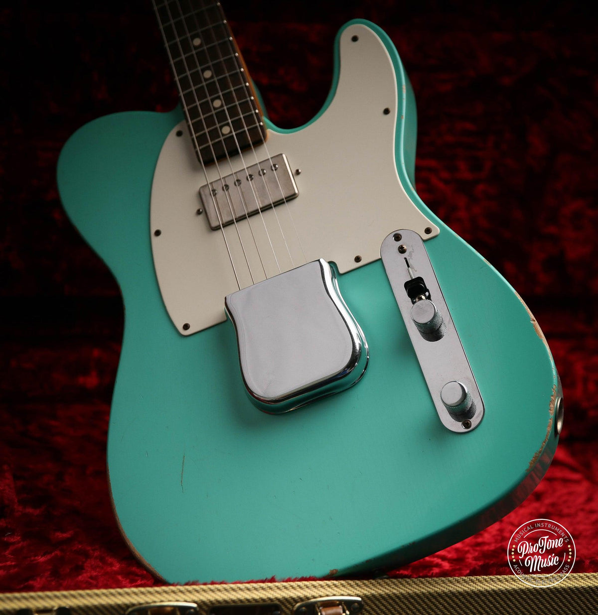 Fender Custom Shop 59&#39; Telecaster Relic Seafoam Green &amp; COA &amp; Fender Case - ProTone Music