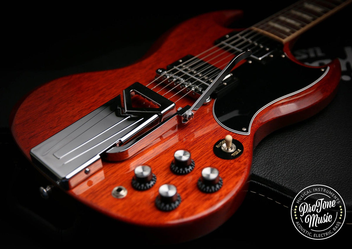 2013 Gibson 61 SG Les Paul Tribute Standard 1961 Reissue with Sideways Vibrola &amp; Case - ProTone Music