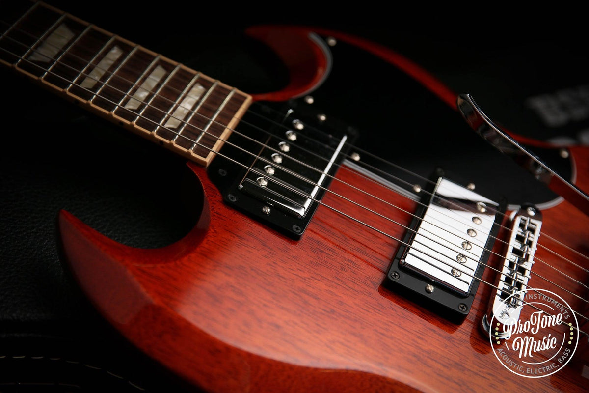 2013 Gibson 61 SG Les Paul Tribute Standard 1961 Reissue with Sideways Vibrola &amp; Case - ProTone Music