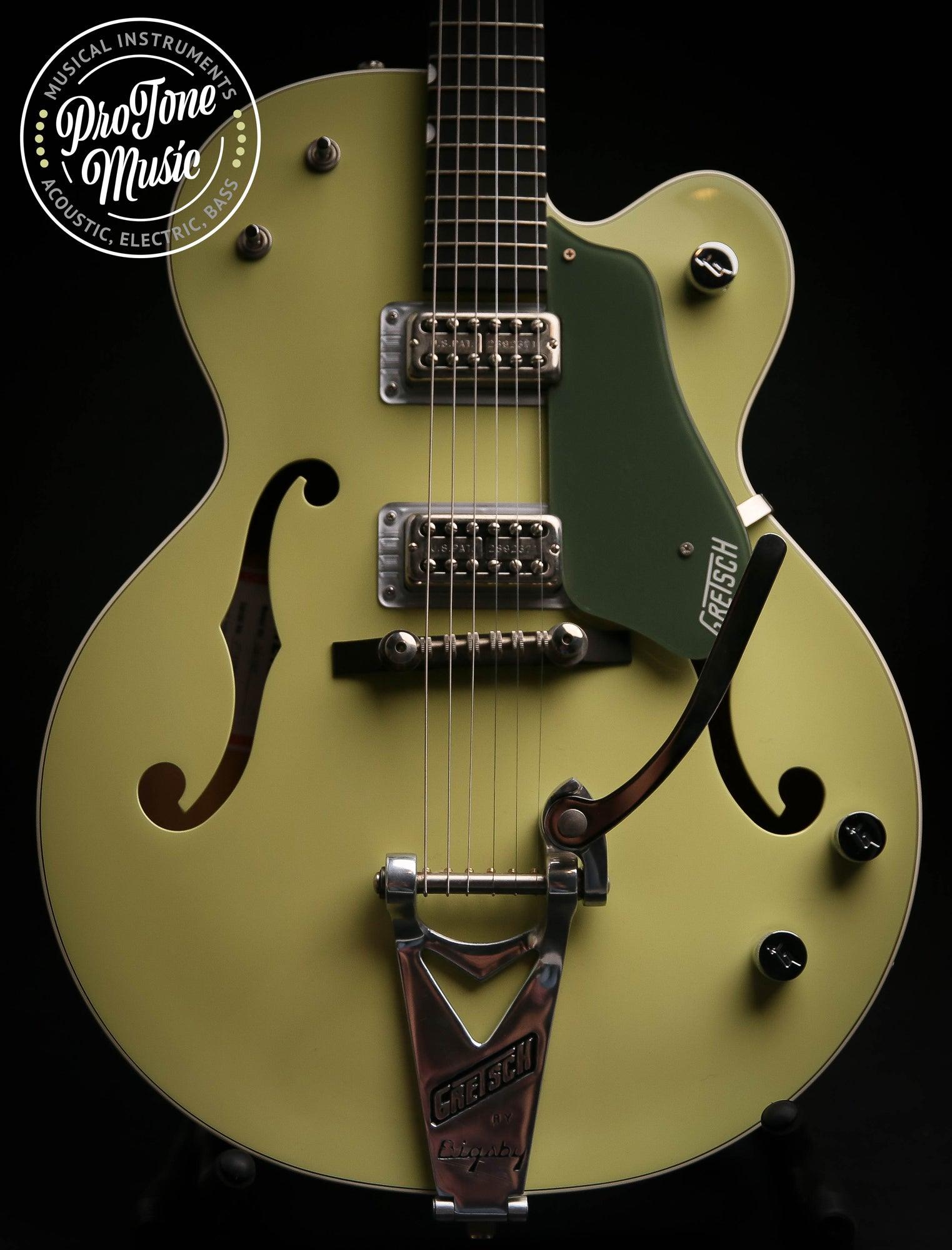 Gretsch G6118T Anniversary Bigsby Two Tone Green Japanese & Hard Case - ProTone Music