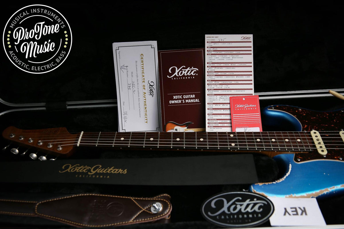 Xotic California Classic XSC-2 HSS Heavy Relic Lake Placid Blue - STUNNING! - ProTone Music