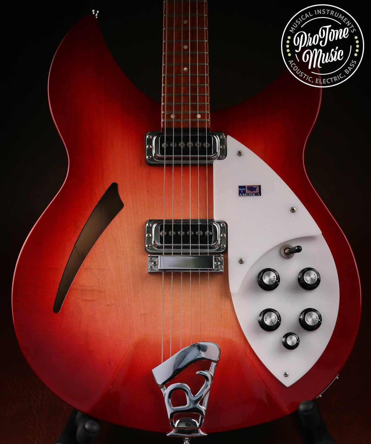 Rickenbacker USA 330 Fireglo &amp; Rickenbacker Hard Case - ProTone Music