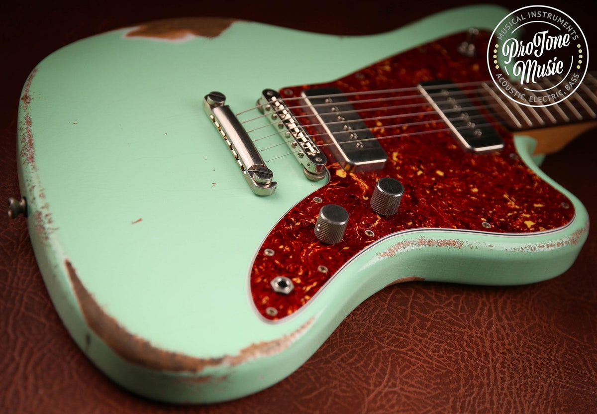 2020 Fano USA JM6 Alt De Facto P90 Surf Green Medium Relic - ProTone Music