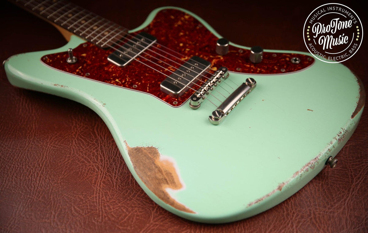2020 Fano USA JM6 Alt De Facto P90 Surf Green Medium Relic - ProTone Music
