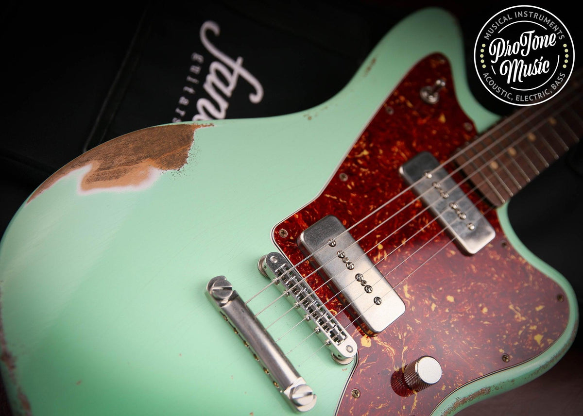2020 Fano USA JM6 Alt De Facto P90 Surf Green Medium Relic - ProTone Music