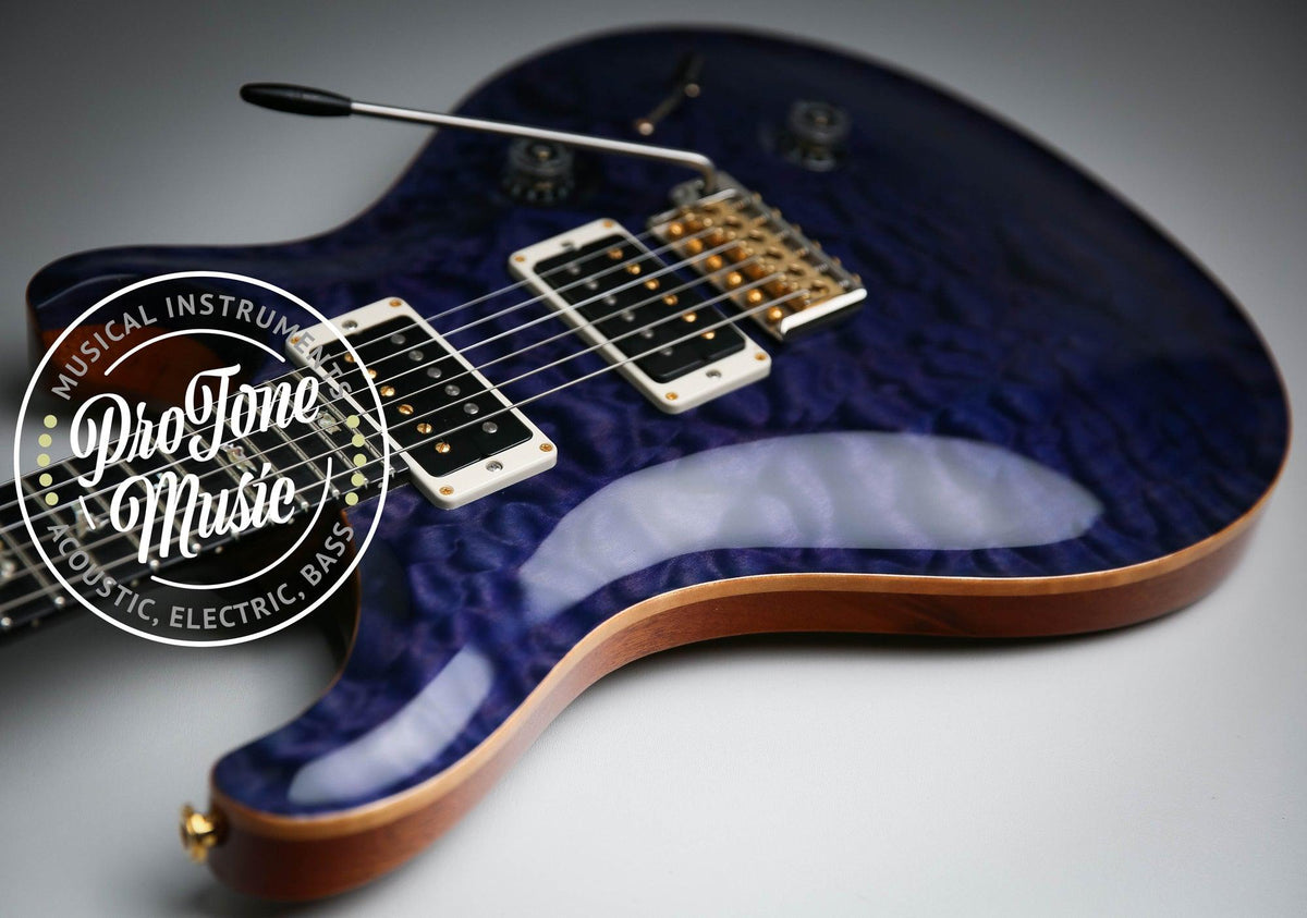 2014 PRS Custom 24 Wood Library Limited Edition Blueberry Quilt Top - ProTone Music