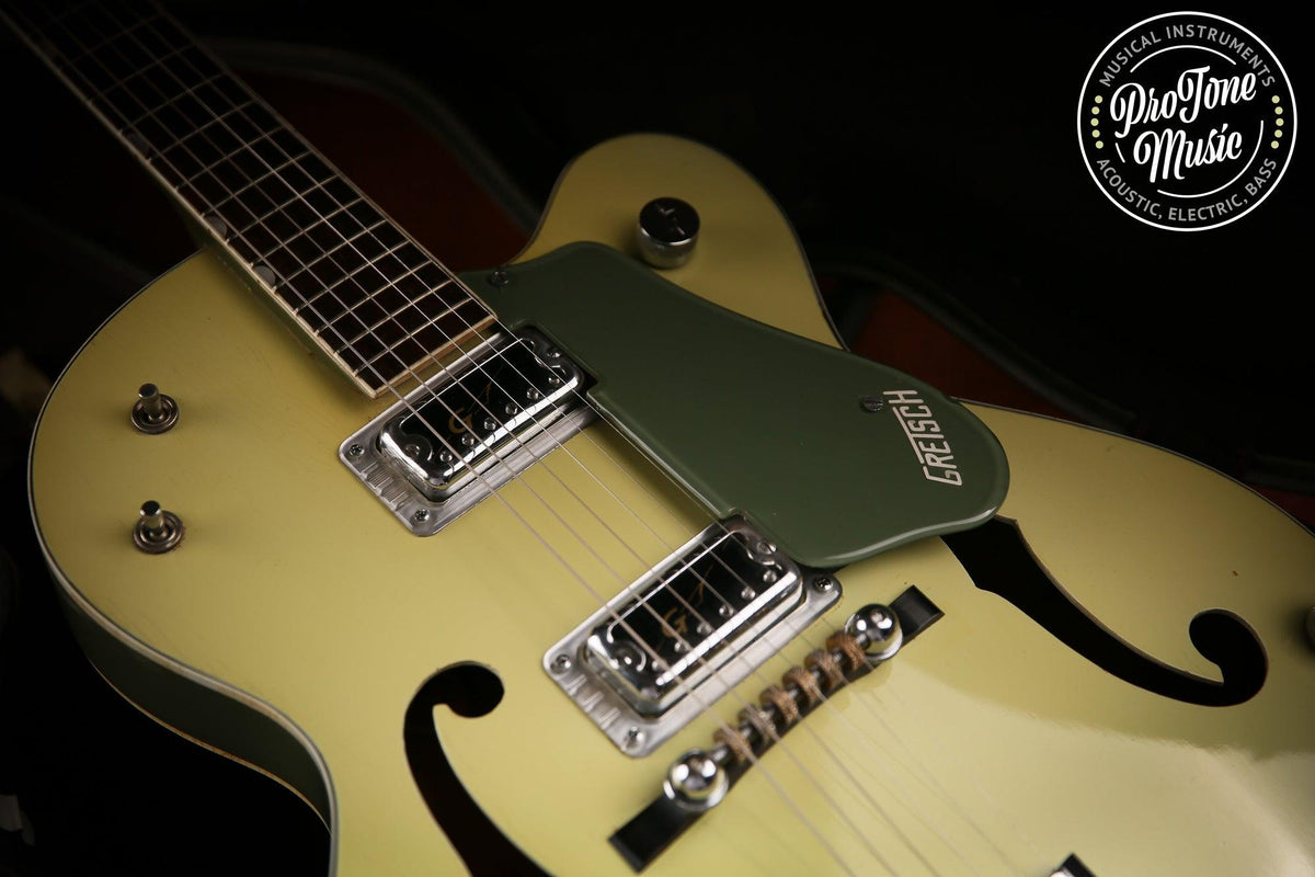 1960s Gretsch USA G6118 Anniversary Two Tone Green &amp; Original Hard Case - ProTone Music Limited