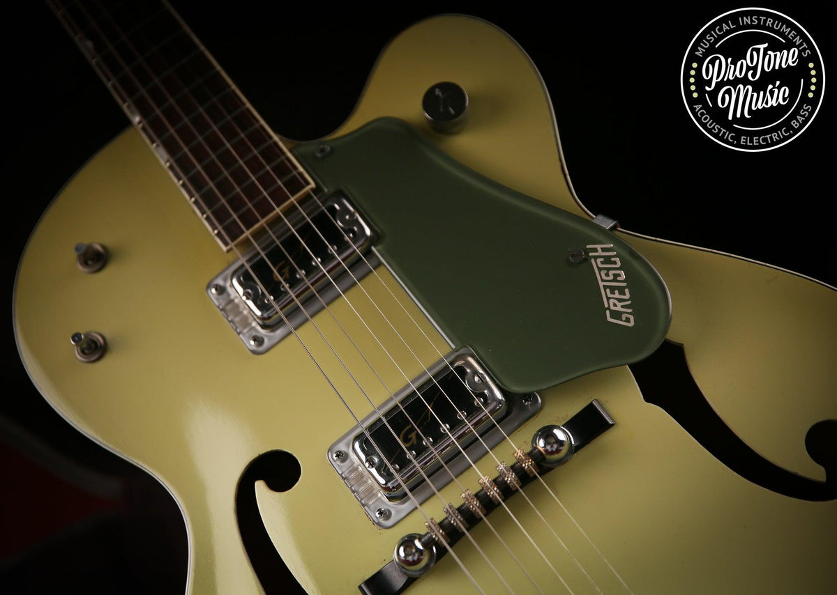 1960s Gretsch USA G6118 Anniversary Two Tone Green &amp; Original Hard Case - ProTone Music Limited