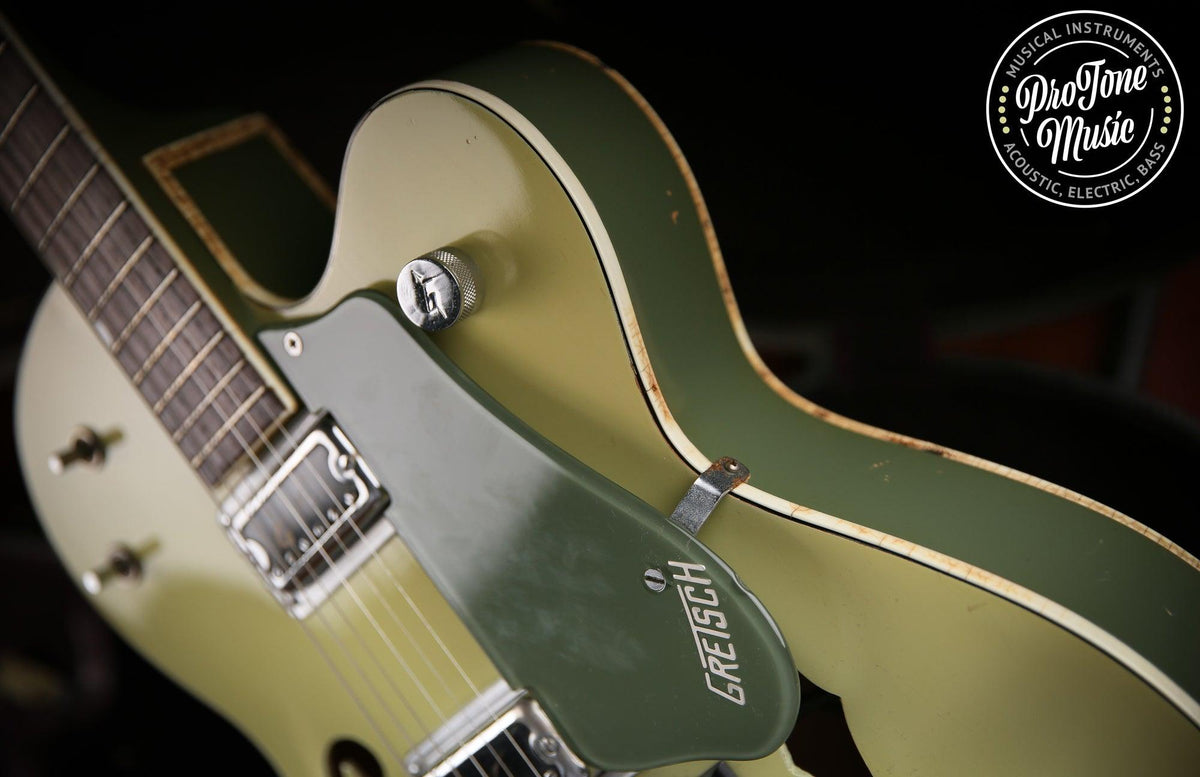 1960s Gretsch USA G6118 Anniversary Two Tone Green &amp; Original Hard Case - ProTone Music Limited