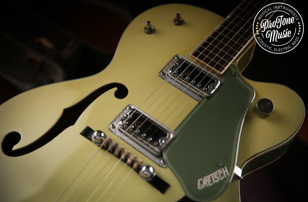 1960s Gretsch USA G6118 Anniversary Two Tone Green &amp; Original Hard Case - ProTone Music Limited