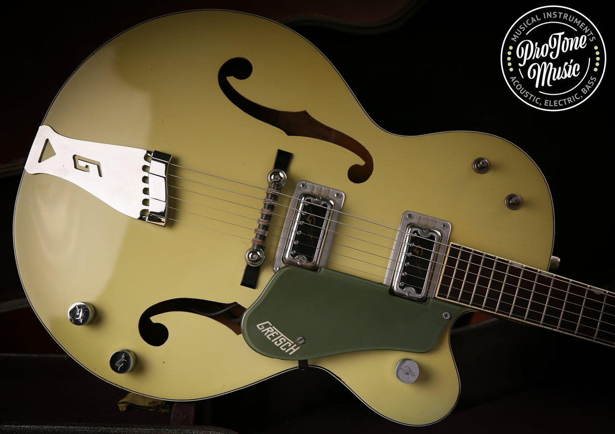 1960s Gretsch USA G6118 Anniversary Two Tone Green &amp; Original Hard Case - ProTone Music Limited