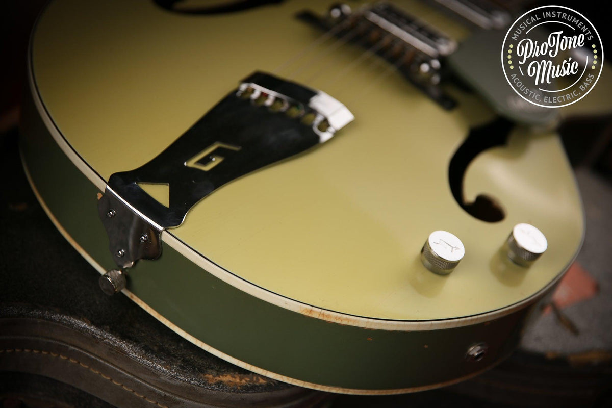 1960s Gretsch USA G6118 Anniversary Two Tone Green &amp; Original Hard Case - ProTone Music Limited