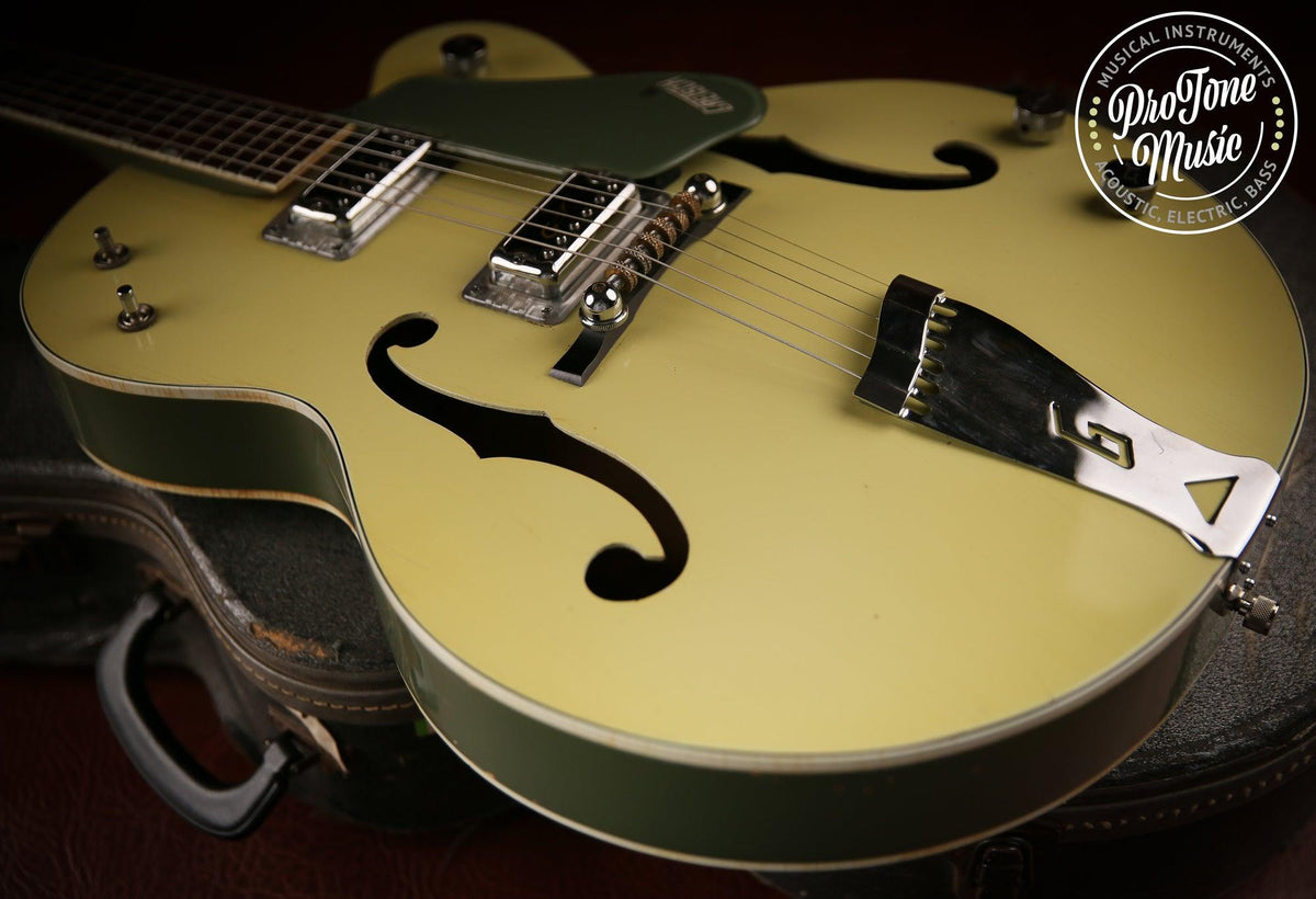 1960s Gretsch USA G6118 Anniversary Two Tone Green &amp; Original Hard Case - ProTone Music Limited