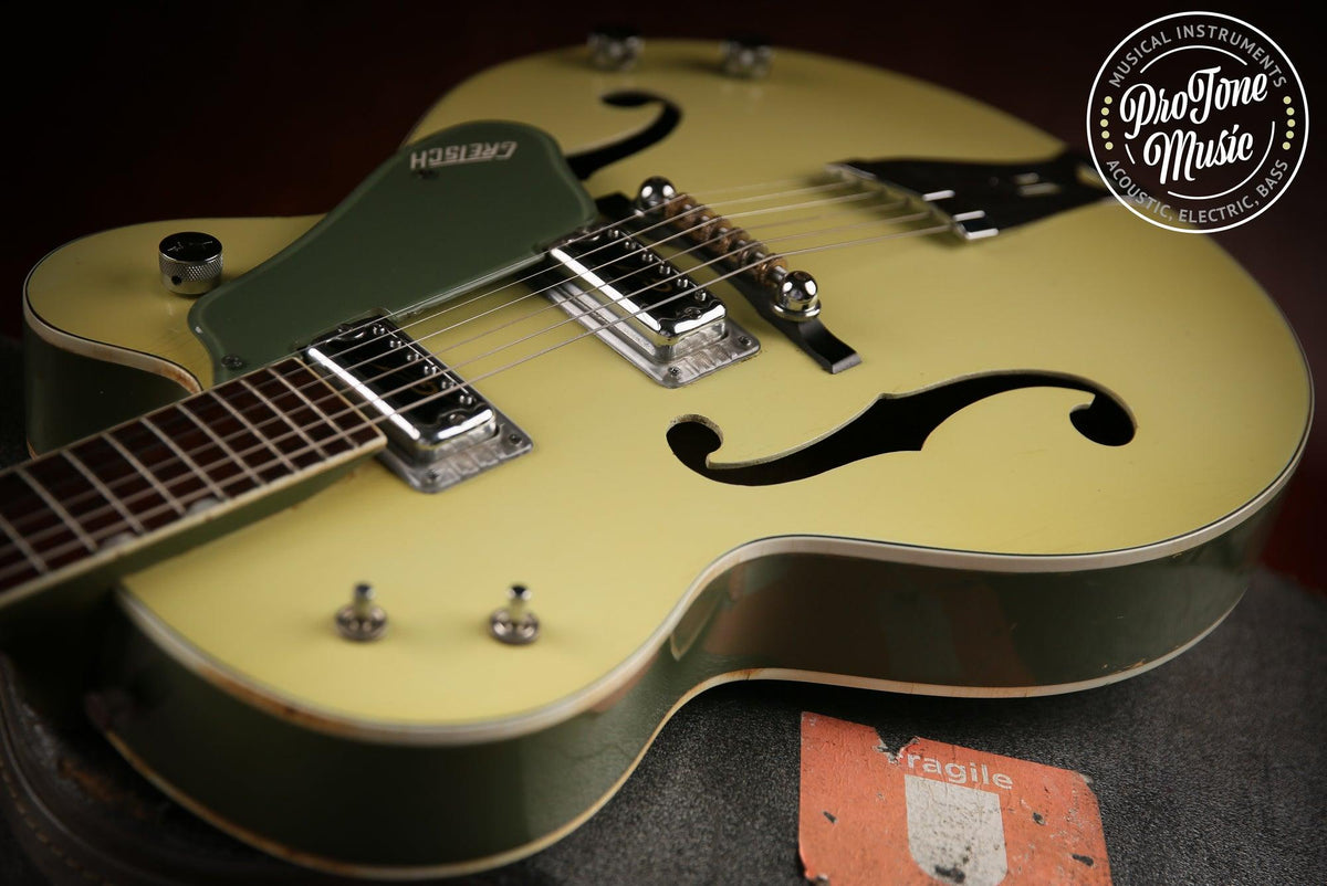 1960s Gretsch USA G6118 Anniversary Two Tone Green &amp; Original Hard Case - ProTone Music Limited