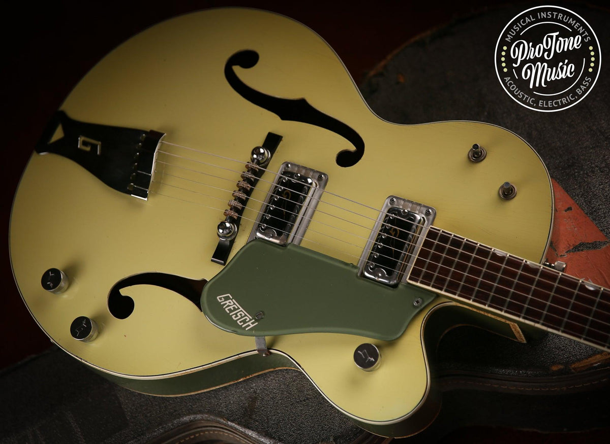 1960s Gretsch USA G6118 Anniversary Two Tone Green &amp; Original Hard Case - ProTone Music Limited