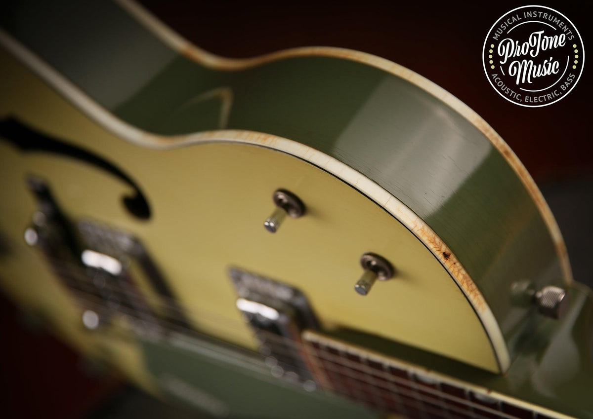 1960s Gretsch USA G6118 Anniversary Two Tone Green &amp; Original Hard Case - ProTone Music Limited